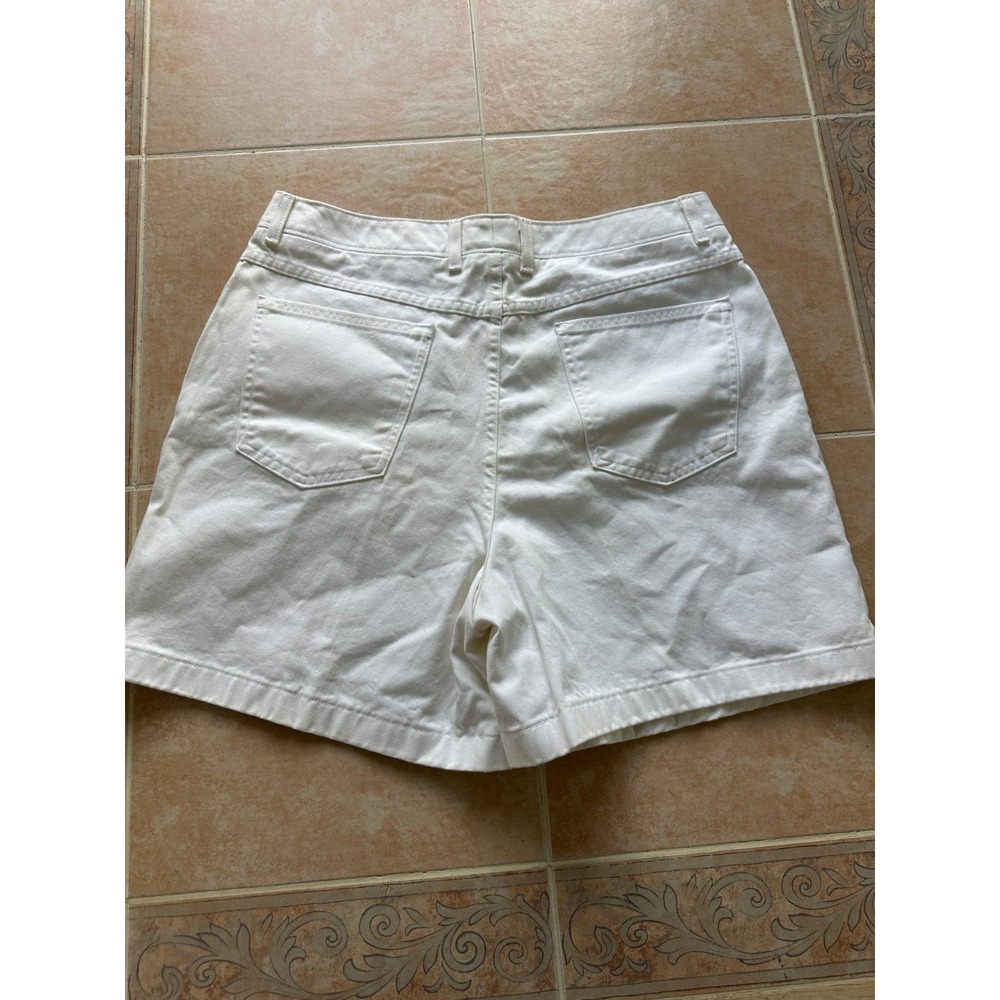 Talbots cotton denim Bermuda shorts White Women's Size: 16 - Picture 4 of 10